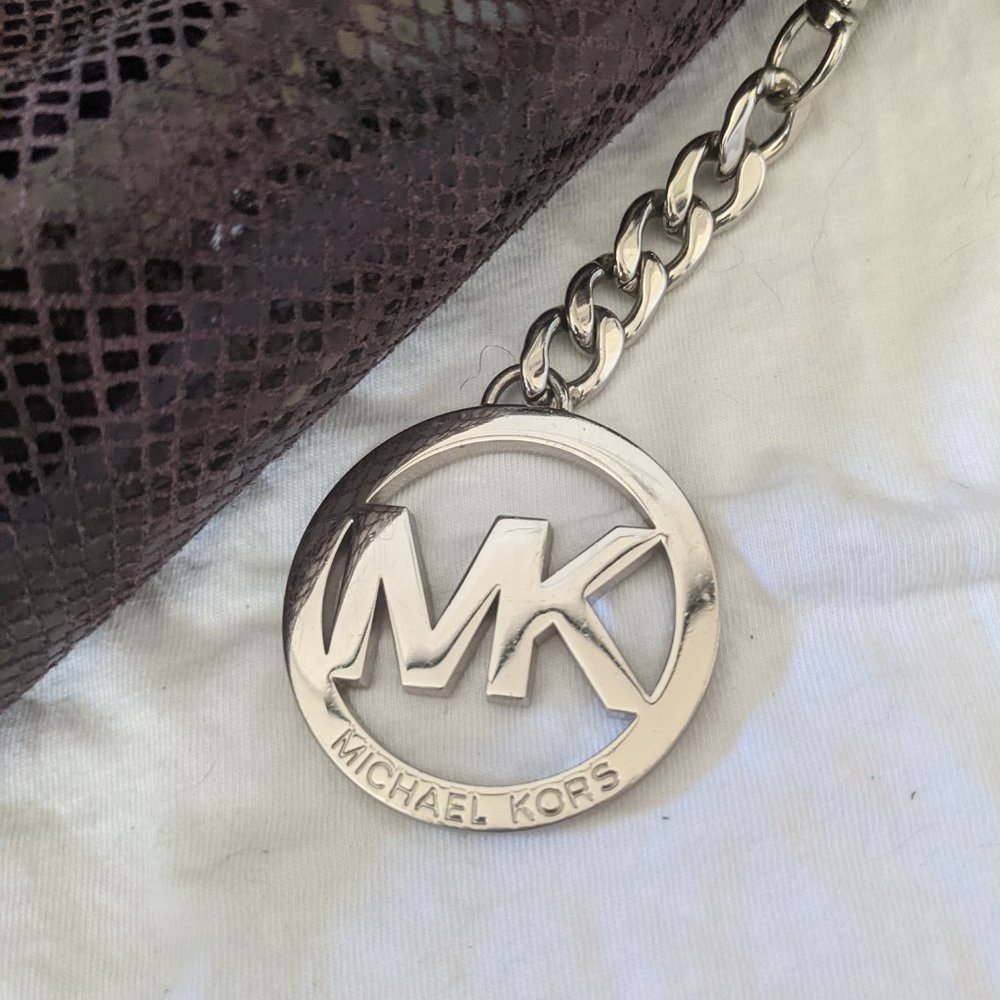 Michael Kors Chain Ring Python Tote Bag - image 6